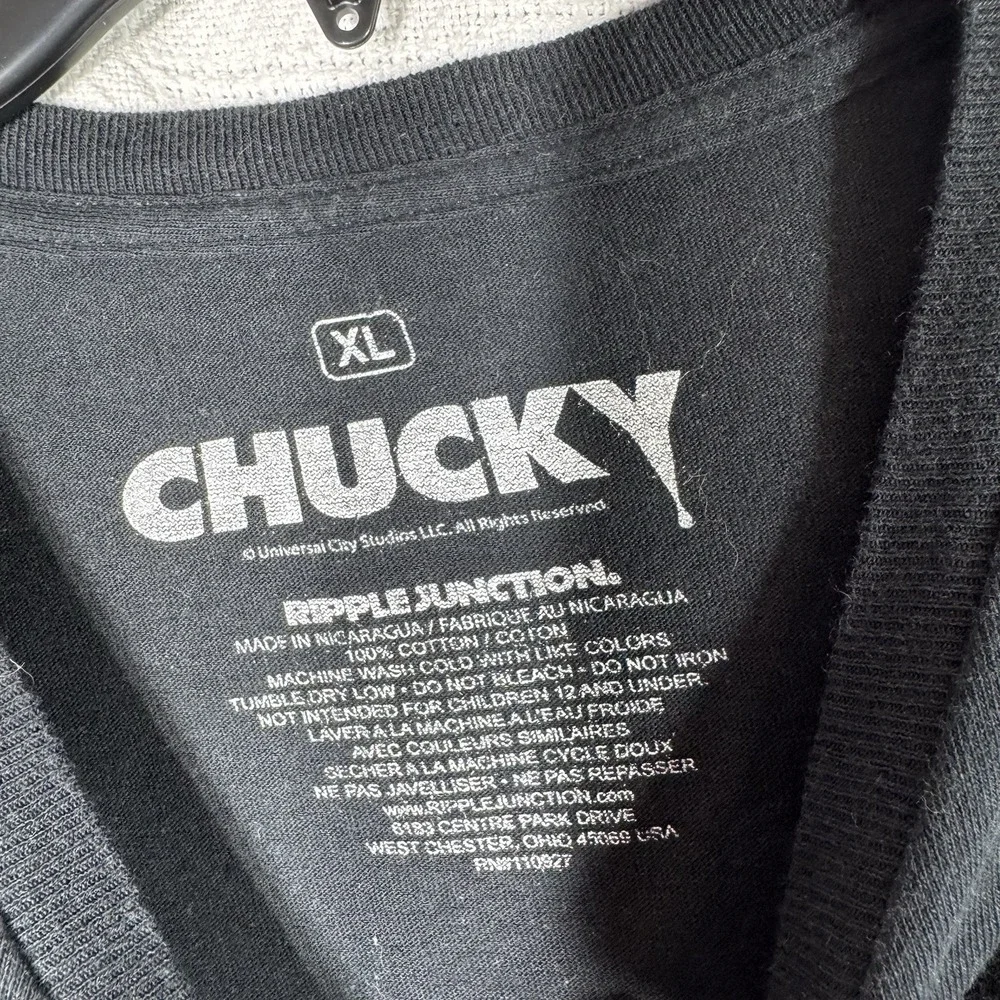 Chucky Shirt‎ Universal Studios Size XL Childs Play Vintage Ripple Junction